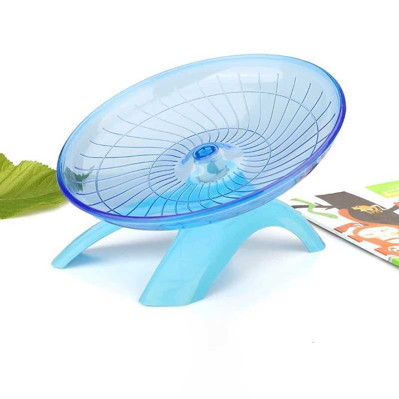 18cm Hamster Running Disc Toy Sport Running Silent Transparent Small Pet Rotatory Jogging Wheel Toys Pet Cage Supplies M251205