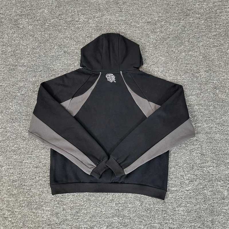 Mertra Black Hoodies Men Women Pure Cotton Casual Hooded Pullovers Embroidery Sweatshirts X251205