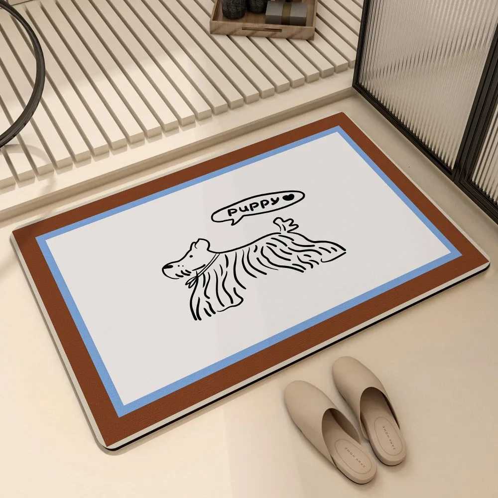 VIKMA Bath Mat Non-Slip Absorbent Carpet Rug for Bathroom Kitchen Quick-Dry Diatomite Doormat Home Decor H251205