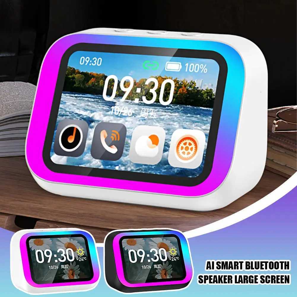 HOT Smart Alarm Clock With Bluetooth Speaker Color Display - App Controlled Weather Night Light Photo Frame Sleep Stories M251205 - view 3