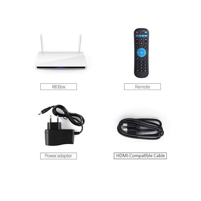 Amlogic S905W Quad Core Leadcool R6 Android 9.0 TV BOX H.265 1080P 4K Smart Receivers
