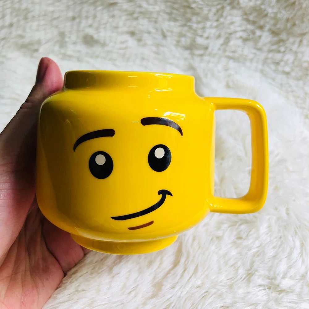 Cute Cartoon 250ML Mug Cups Ceramic Coffee Milk Tea Drinkware Impish Expression Pattern for Couple Friend Christmas gifts Travel M251206 - view 5
