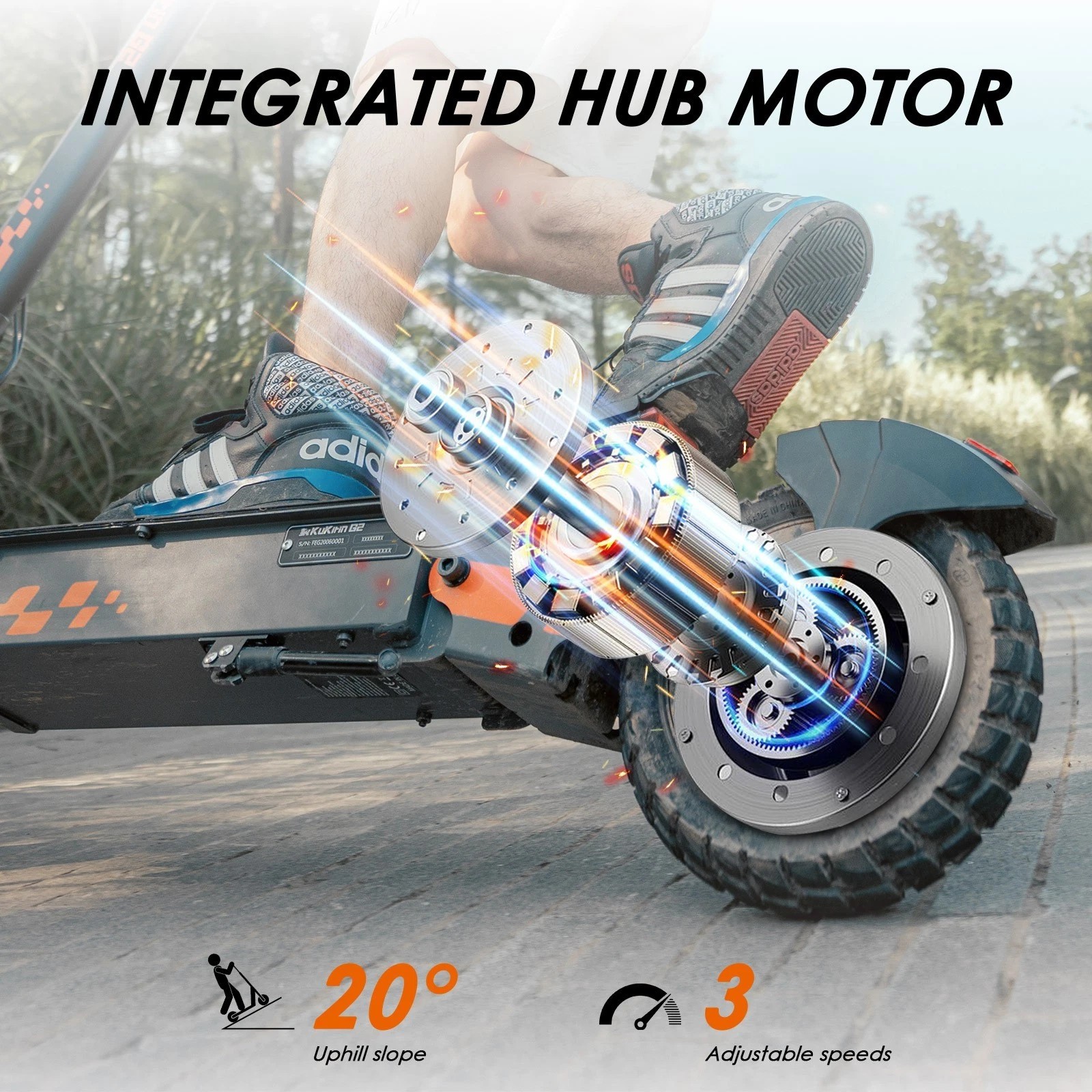Kukirin G2 800W Adult Folding Electric Scooter 48V/15AH E-Scooter Maximum speed 45-50km/h 10-inch off-road tires 60KM Long range