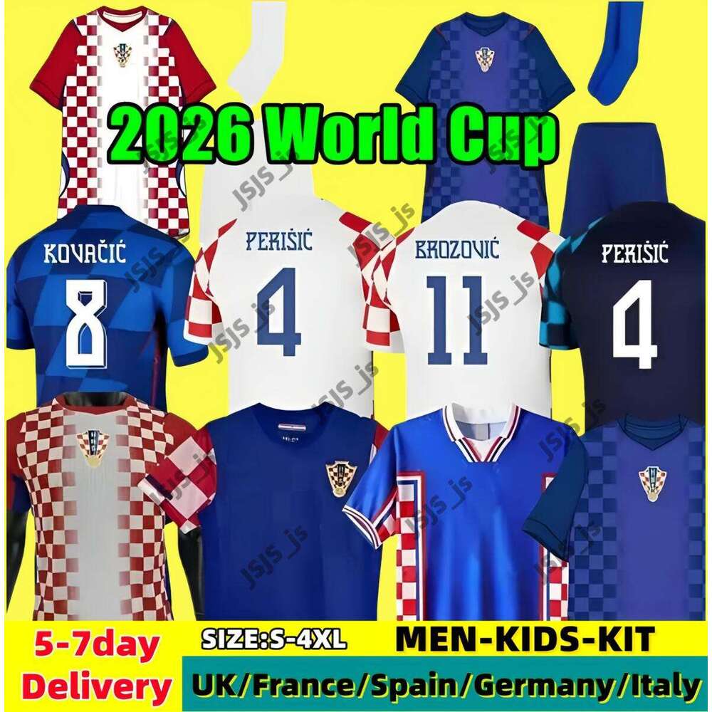 Modric 2026 Soccer Jerseys Croatia BROZOVIC FANS Player 2026 2027 PERISIC football Shirt KRAMARIC REBIC LIVAKOVIC Men kids kit 2025 Orsic Gvardiol Boban Retro Suker
