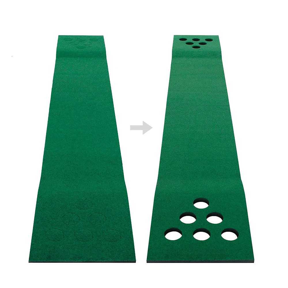 Golf Pong Putting Game Set with Front Border for Indoor OutdoorTraining Aid for Backyard Party Office Y251206