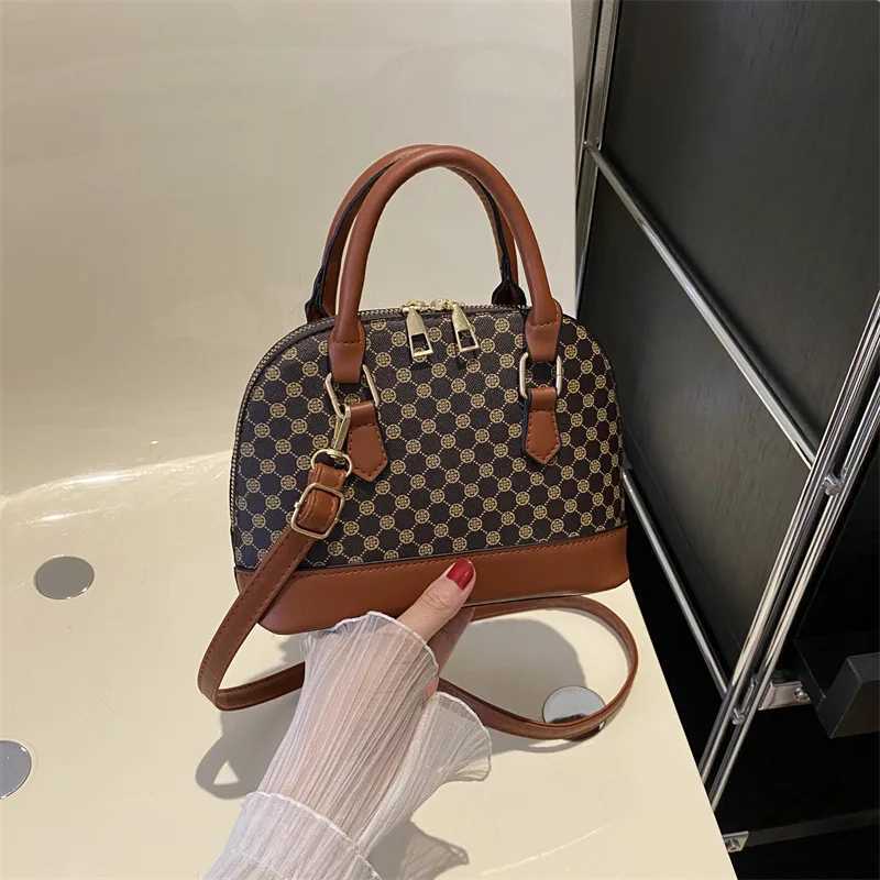Fashion Shell Bag Ladies Small Pattern Design Purse and Handbag Shoulder Crossbody Bag For Women Daily UseT251205