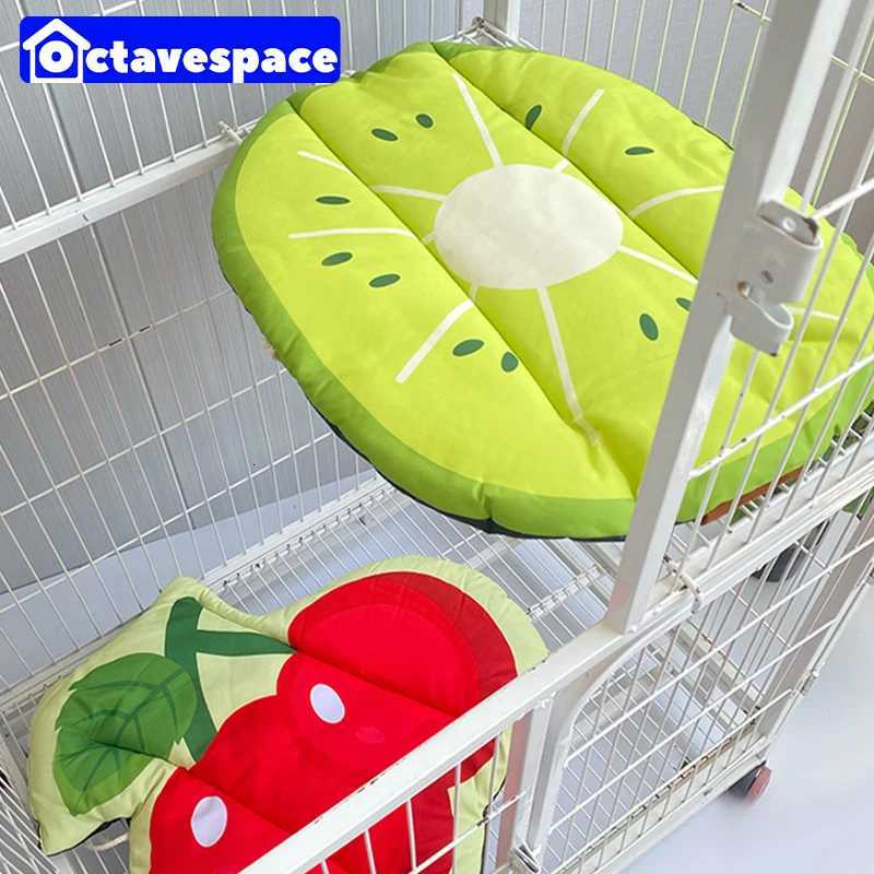 Cute Shape Fruit Rabbit Ice Mat Summer Small Pet Floor Pad Guinea Pig Bunny Cage Indoor Sleeping Blanket Rabbit Bed Stuff Items M251206
