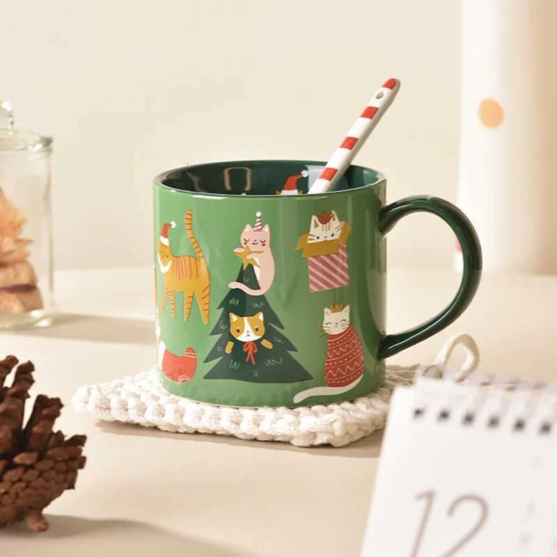Christmas Cats Ceramics Mugs Coffee Mug Milk Tea Office Cups Drinkware the Best Birthday Gift M251206 - view 5