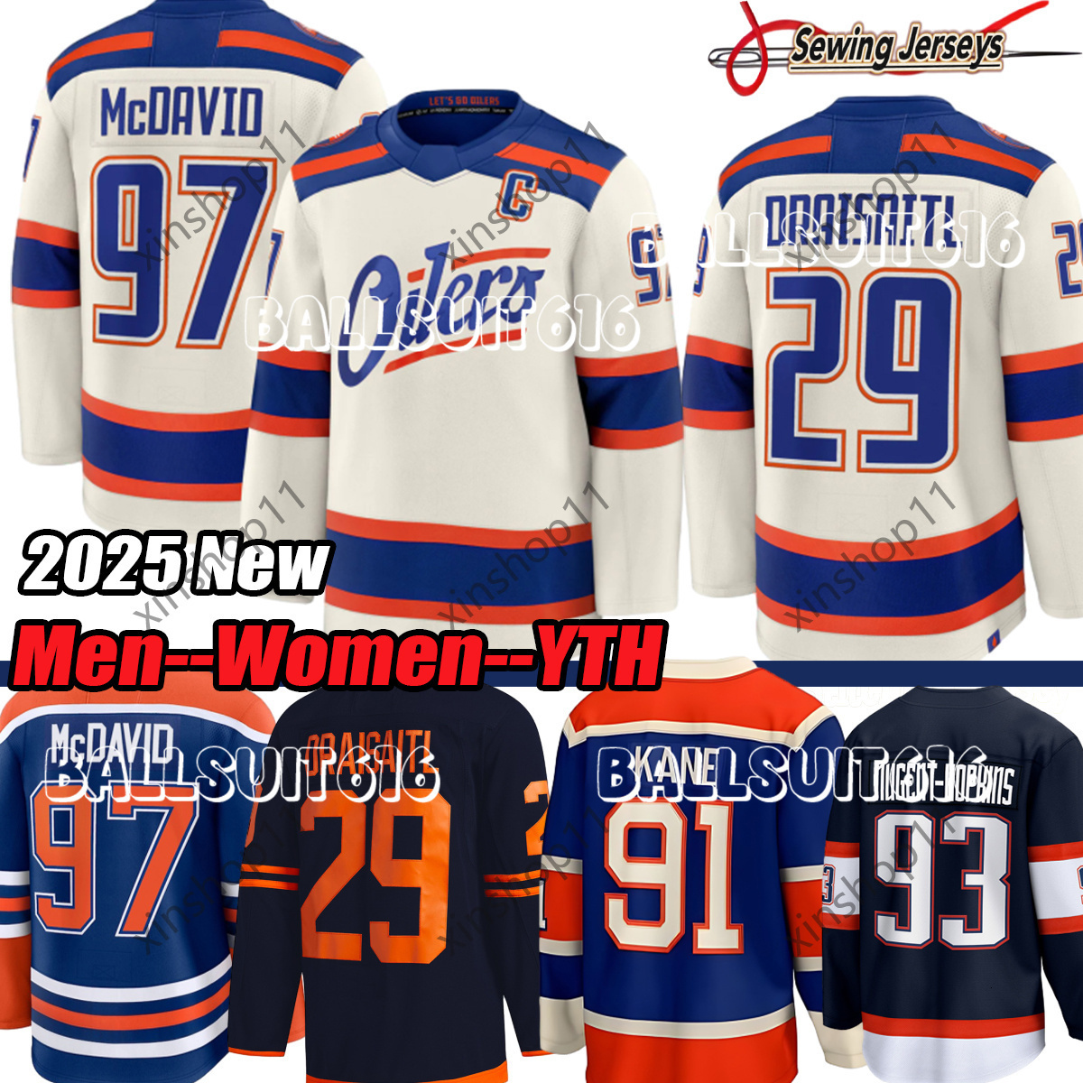 edmonton hockey jersey oilers jersey 97 McDavid C Leon Draisaitl Zach Hyman Patrick Kane Ryan NugentHopkins Jersey