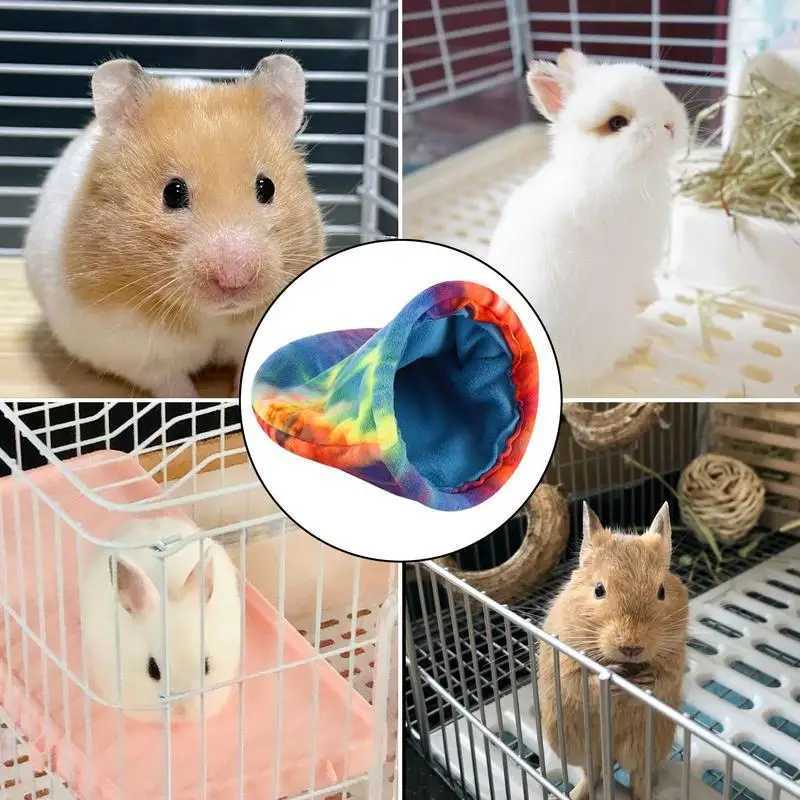 Guinea Pig Snuggle Sack Small Pet House Bed Nest Plushy Colorful Comfortable Small Animal Sleeping Bag For Small Bird Pet M251206