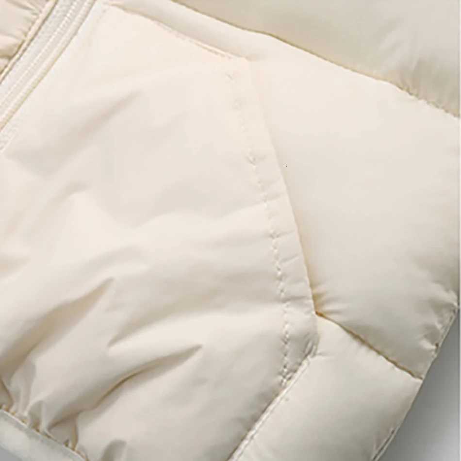 Kids Leisure Hooded Down Jacket For Girls Parka 2025 Autumn Winter New Baby Boys Warm Coats Zipper Outerwear Childrens ClothingW251206