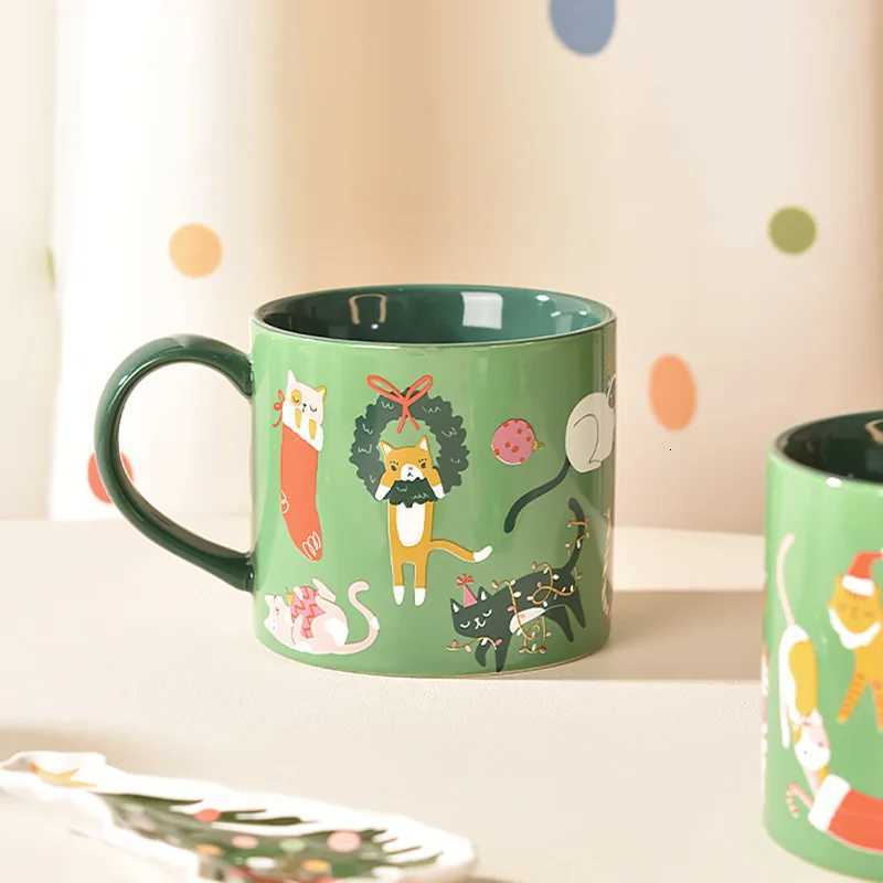 Christmas Cats Ceramics Mugs Coffee Mug Milk Tea Office Cups Drinkware the Best Birthday Gift M251206 - view 3