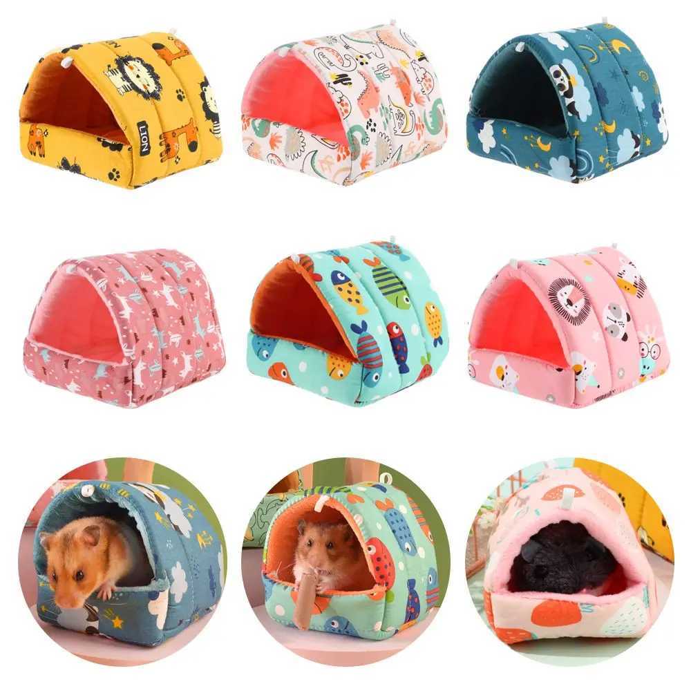 Colorful Winter Comfortable Rabbit Squirrel Guinea Pig Nest Hamster House Warm Mat Small Animal Sleeping Bed M251206