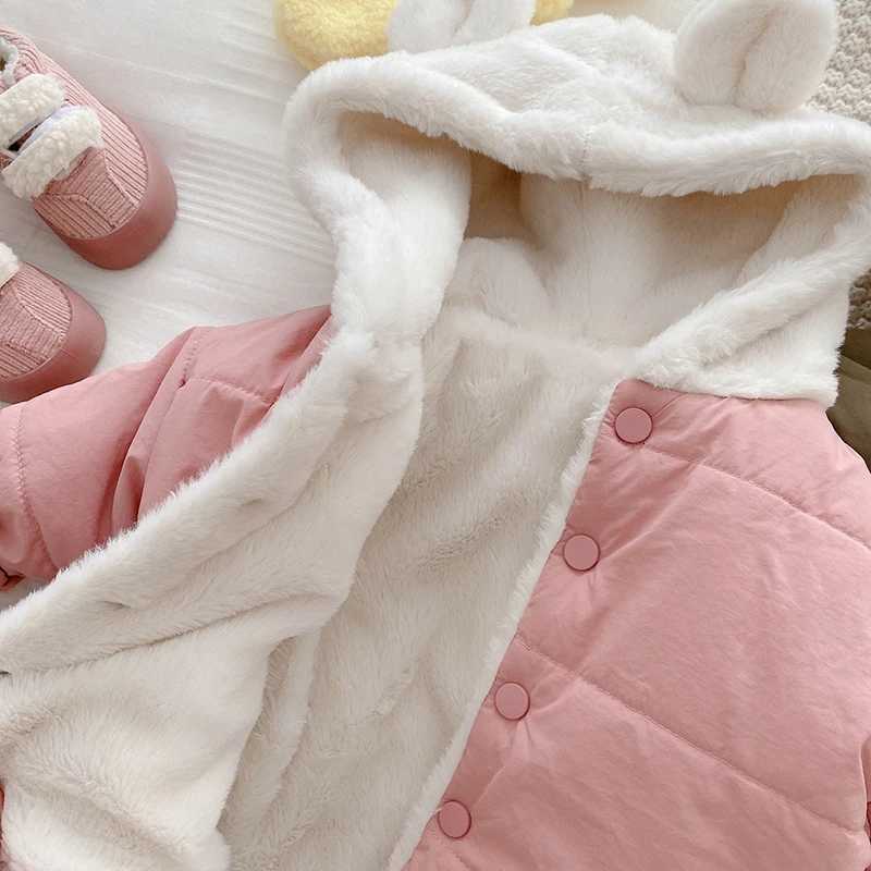 0-5 Years Kids Clothing Toddler Autumn Winter Hooded Coat Baby Girls Warm Jacket Children Neutral Parka Outerwear Boy Warm CoatW251206