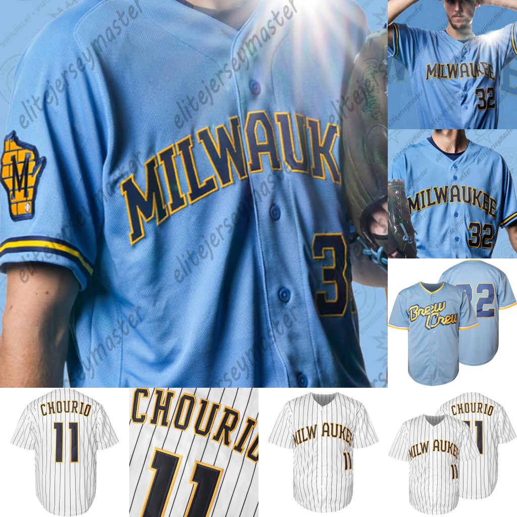 2026 Jackson Chourio Jacob Misiorowski Christian Yelich Rhys Hoskins William Contreras Sal Frelick Yount Personalized Customized Baseball Jerseys 11