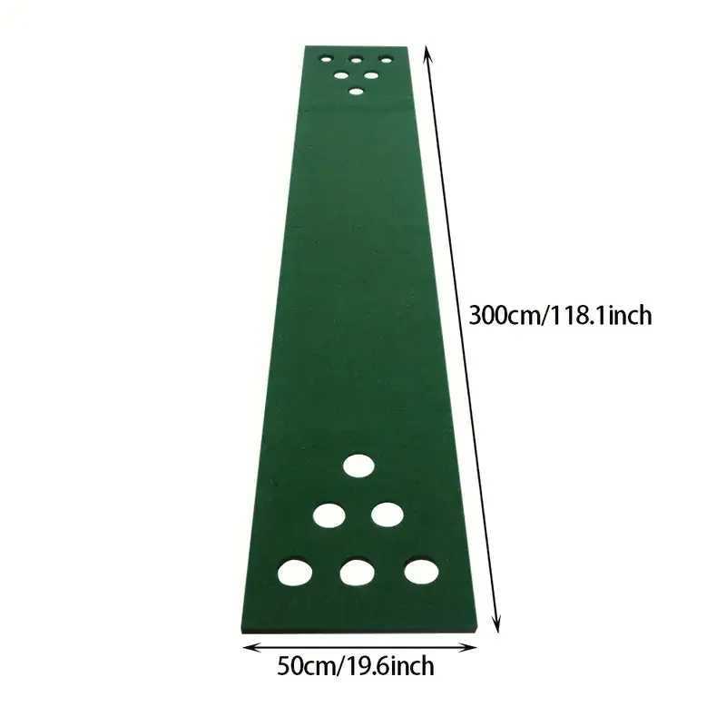 Golf Pong Putting Game Set with Front Border for Indoor OutdoorTraining Aid for Backyard Party Office Y251206