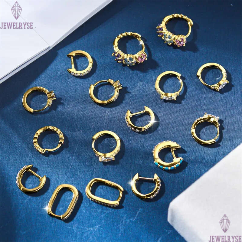 luxury s925 sterling silver hoop earring designer for woman party AAA cubic zirconia small circle round 18k gold diamond earrings women casual fashion