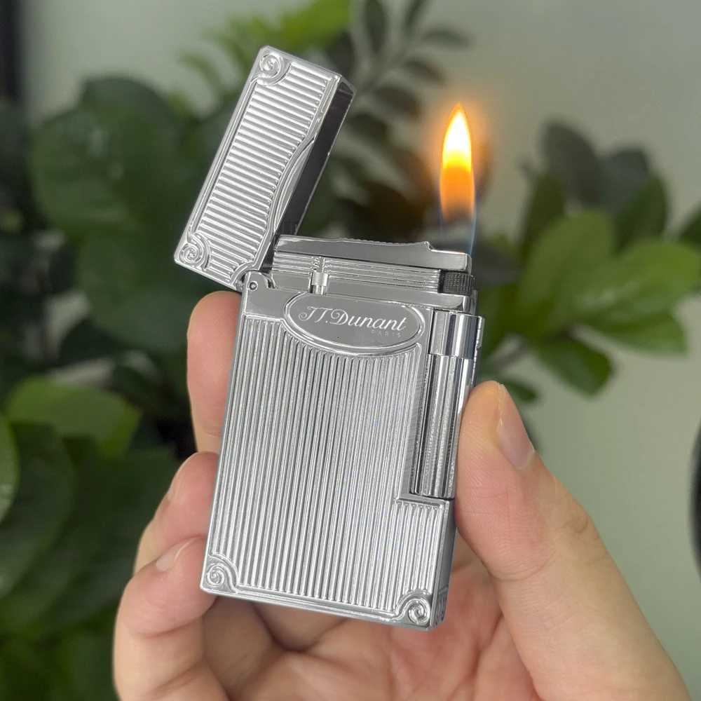 ical Metal Gas Lighter Brand L2 Bright Ding Sound Smoking Cigarette Tools for Men Gifts Refillable H251206
