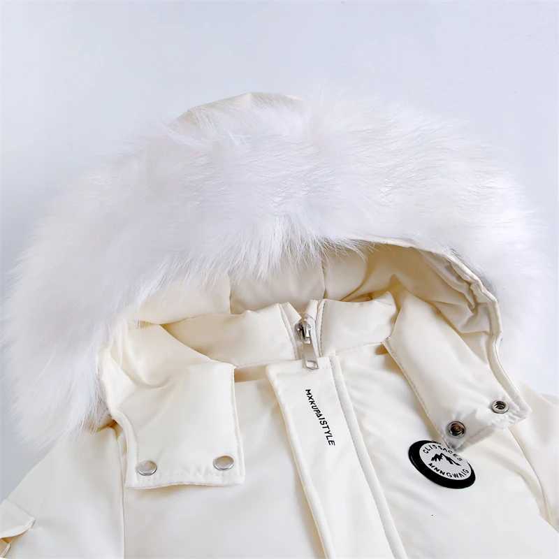 Children Ski Suit Winter Autumn Plus Velvet Boys Jumpsuit Warm Kids Clothes Waterproof Baby Overalls Hooded Girls Snowsuit 1-5YW251206