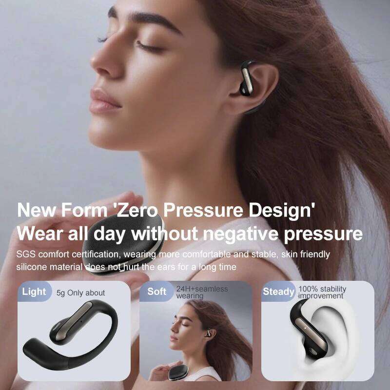 2025 Smart AI Translation Stereo Sound Semi-In-Ear Air Conduction True Wireless Sports Long-Lasting Bluetooth Headset