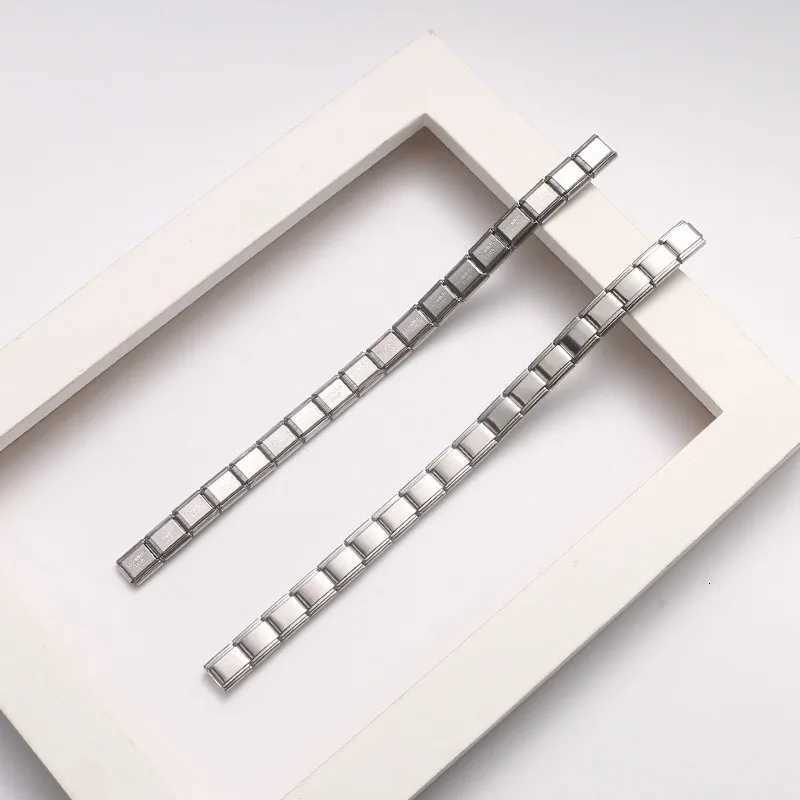 Simple Bangles Italian Links Stainless Steel 9mm Width Fashion Elastic Charm Bracelets For Women Men Daily Wear Jewelry Gifts W251206