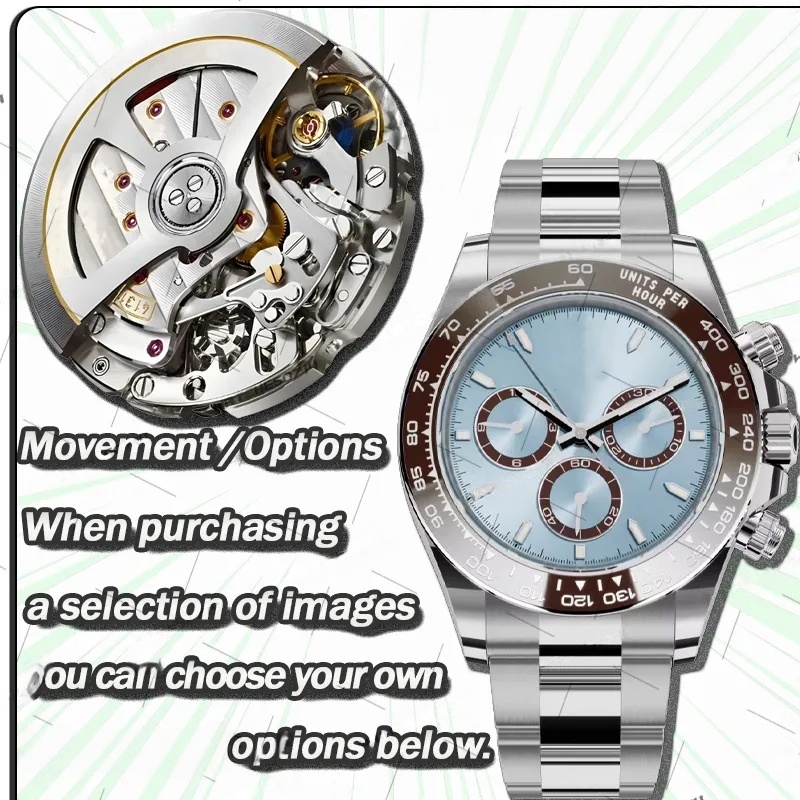 Designer Clean Watch Men's Watch Design High Quality Top Cleaning Factory 40mm 4131 Movement Mechanical Watch 904L Material