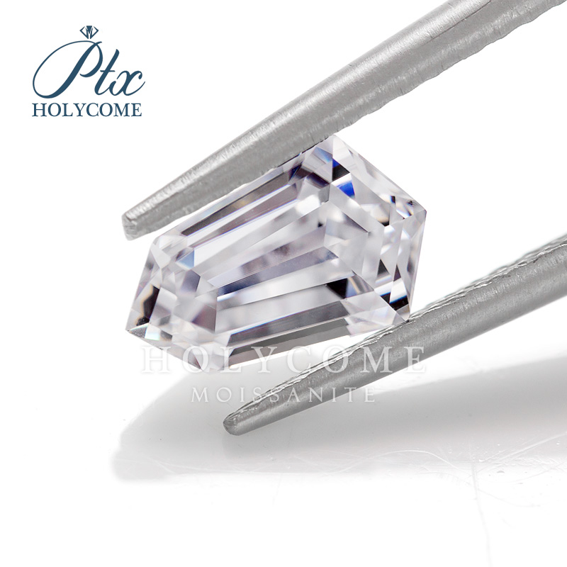 Special Cut Moissanite D VVS Star Clover Half Moon Shield cut Kite cut Trapezoid Hexagon Octagon Baguette cut 0.5-5CT Loose Moissanite Stone