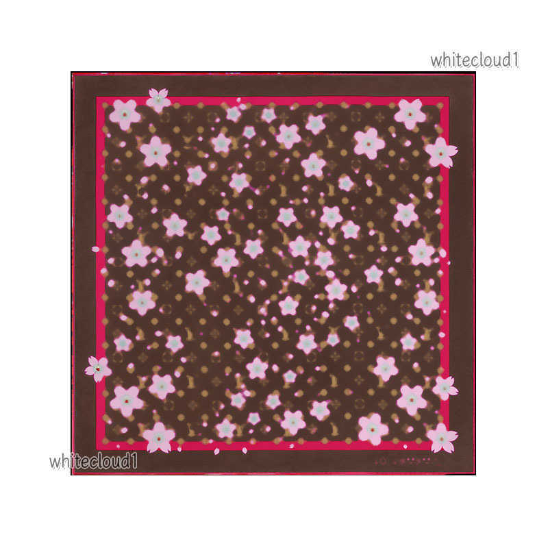 Scarves M96102 90Cm Silk New Feeg Square Scarf Designer Women Brand Neck Tie Female Hair Shawl Wraps Headkerchief Hijab Bandana Fashion Classic Black Green Red Blue