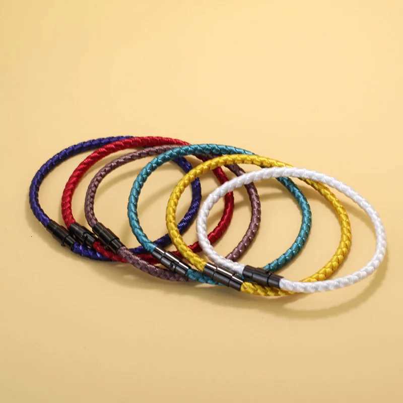 Simple Luck Red Rope Bracelet Men Women Handmade Colorful Magentic Buckle Grade A 4mm Keel Thread Braclet Couple Leisure Jewelry W251206