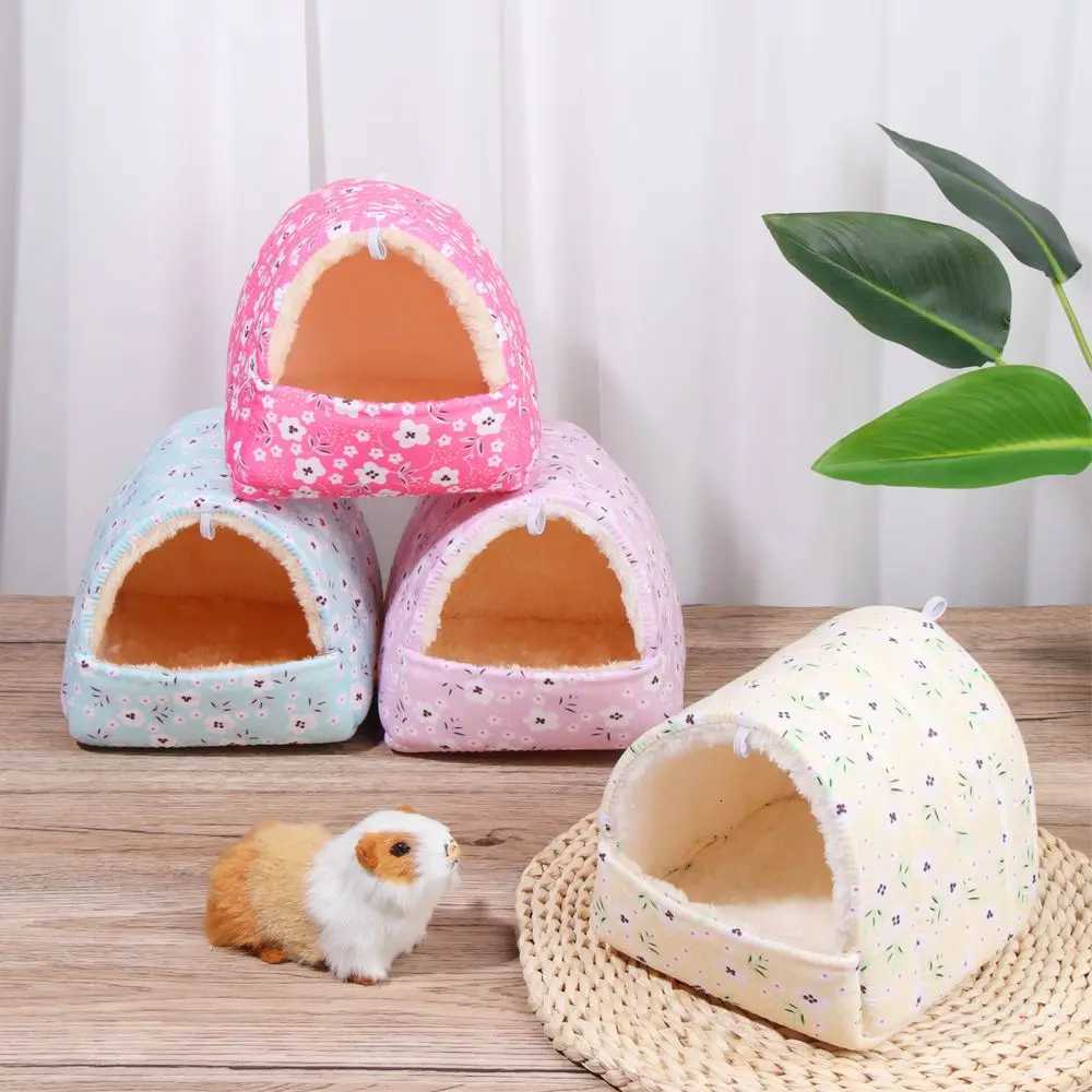 Winter Soft Hamster House Mini Animal Rabbit Squirrel Hammock Nest Guinea Pig Rat Mice Warm Sleeping Bed Pets Supplies M251206