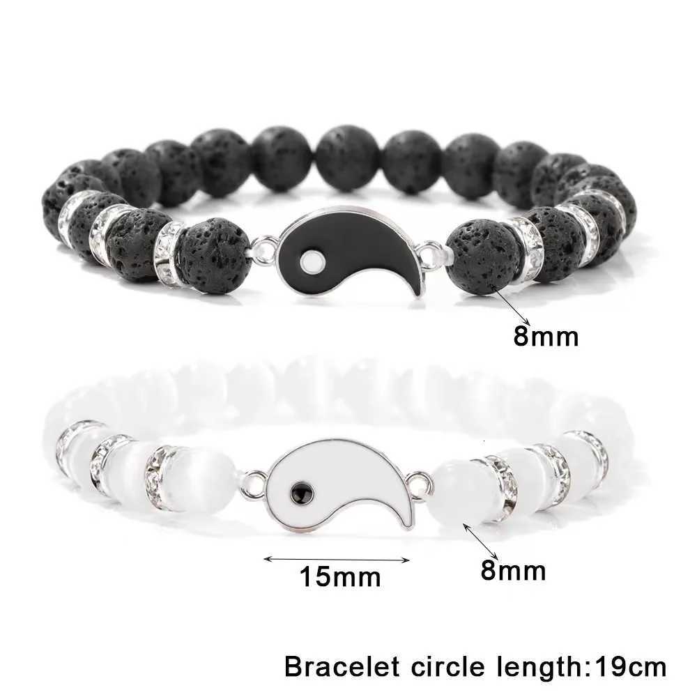 2 Pice Love Magnetic Friendship Bracelets Matching Bracelets for Couple Best Friends Bracelets Birthday Jewelry for Women Girls W251206