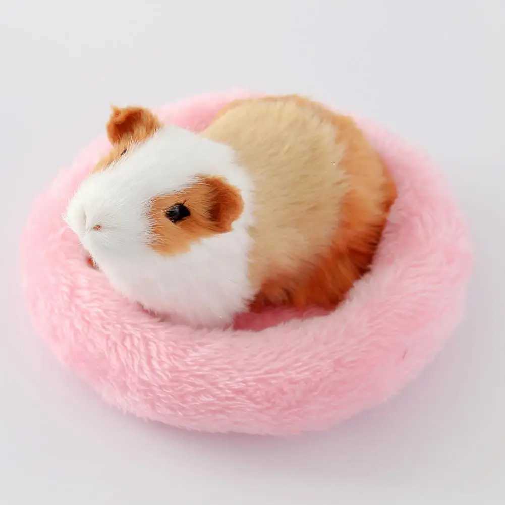 Hamster Bed Circular Hamster Bed Sleep Mat Pad Cute Pet Sofa Hamster Nest Small Animal Soft Cushion for Hedgehog Squirrel Mice M251206