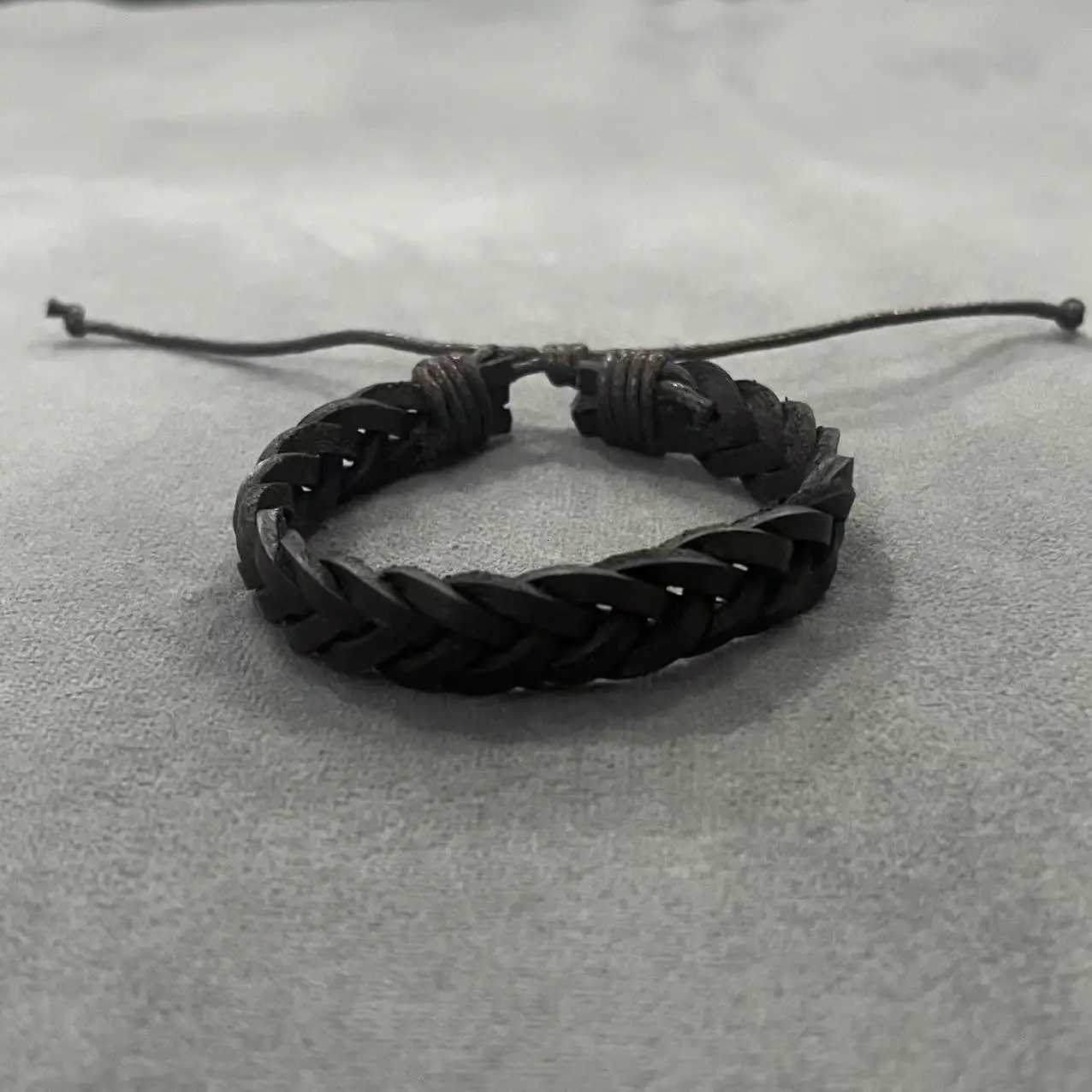 Braided Leather Bracelet Men Rustic Leather Mens Bracelet Gift for Him Birthday Gift Mens Leather Jewelry 1pc W251206