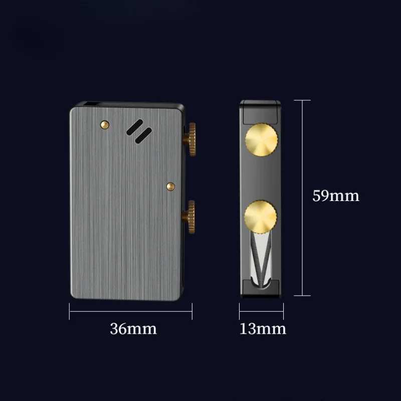 Mtifunctional One-click Kerosene Lighter Autatic Ignition Creative Retro Grinder Metal Lighter ic Flame H251206