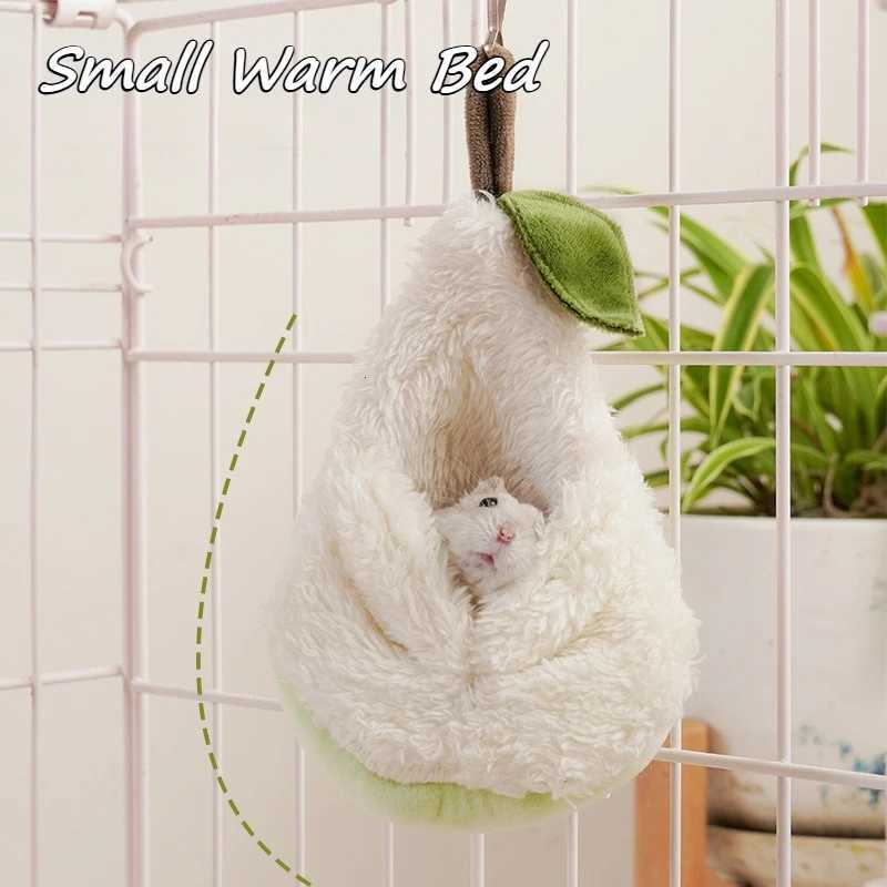 Hamster Cage Winter Warm Bed Hamster Plush Hammock Parrot Cage Pendant Decoration Comfortable Pet Nest Small Animals Accessories M251206