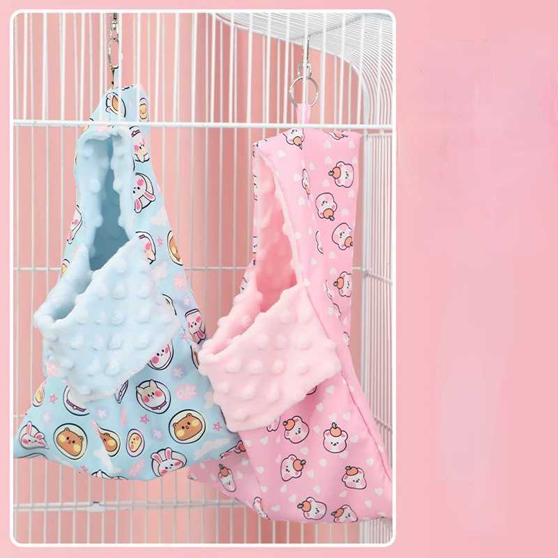Sugar Glider Hanging Hammock Swing Bag Small Pet Hamster Sleeping Bed Pouch Warm Nest Squirrels Guinea Pig Bed Pet Accessories M251206