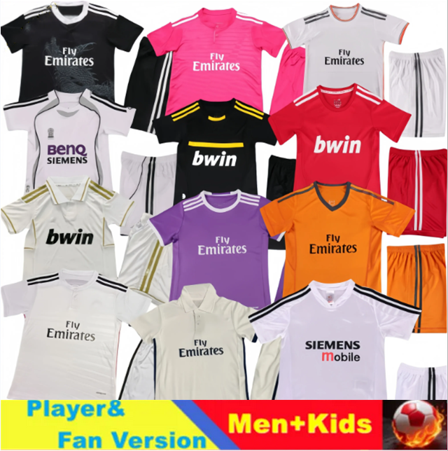 Retro Reals Madrid kits 9 MBAPPE BELLINGHAM TRENT VINI JR soccer jerseys RODRYGO MODRIC Valverde Arda Guler Endrick football shirt 98 06 08 10 15 Retro kids kit uniform