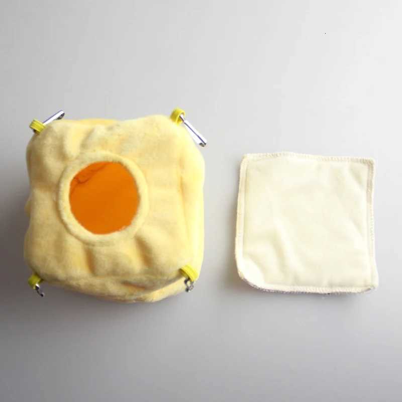 Hamster House Hammock Rodent Cage Accessories Soft Warm Multi-shape Solid Hanging Beds for Small Pets Rat Guinea Pig M251206