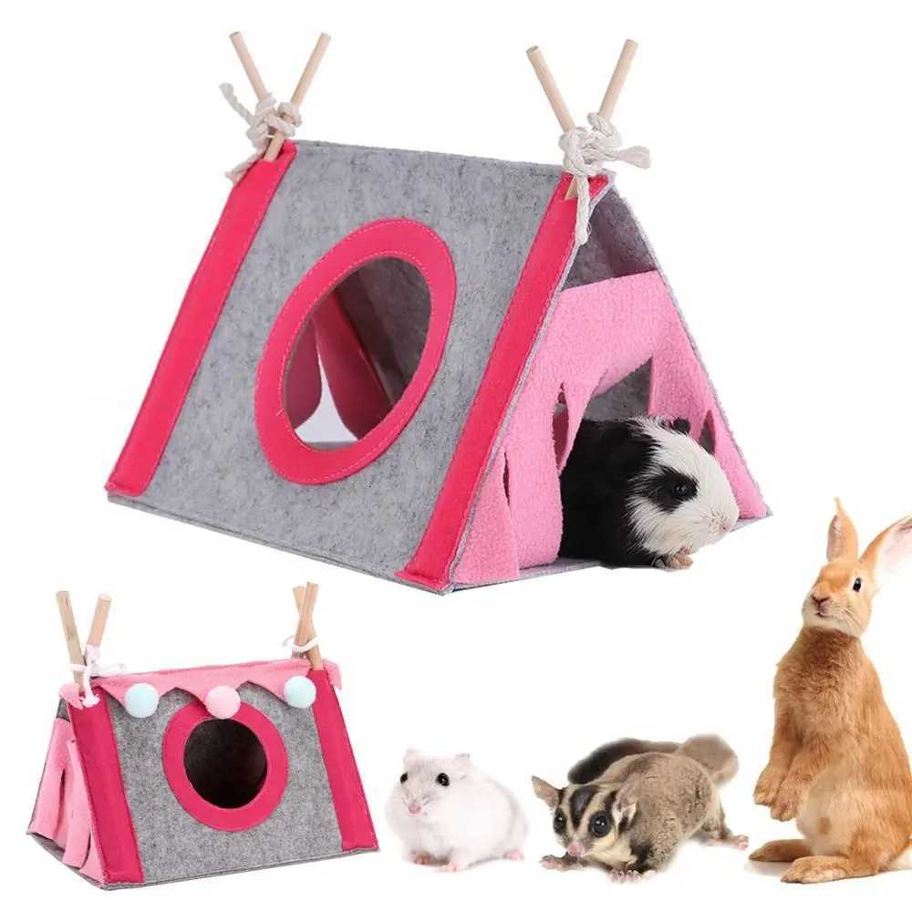 Small Pet Nest Felt Tent Rabbit Nest Hamster House Hamster Cage Large Guinea Pig Cage Guinea Pig Small Animal Bed Accessories M251206
