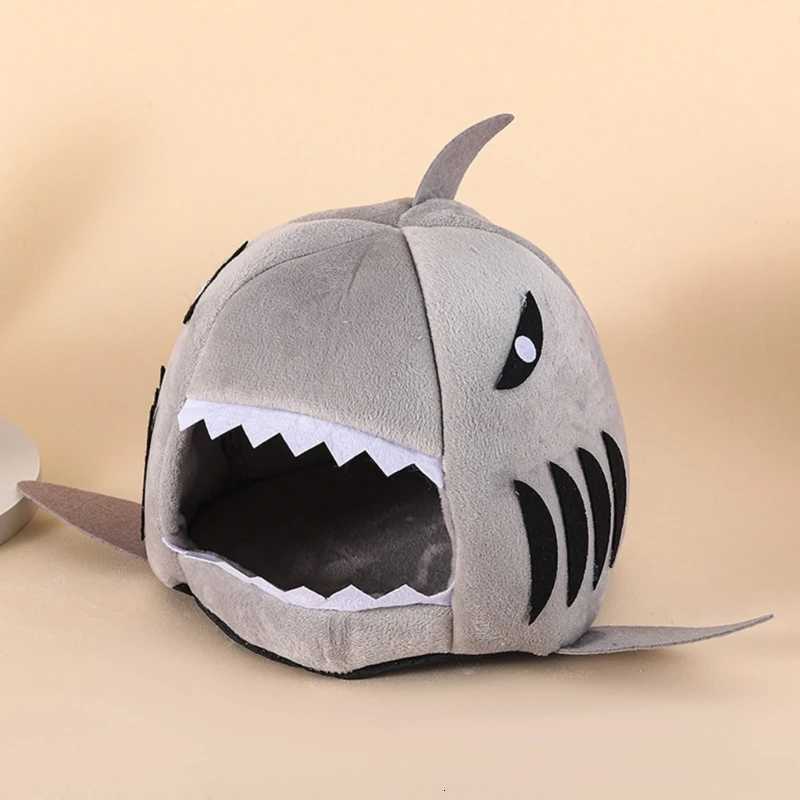 Warm Plush Bead for Hamsters Shark Small Pets House Sleeping Bed Cage Winter Bed Small Pet House for Guinea Pigs M251206