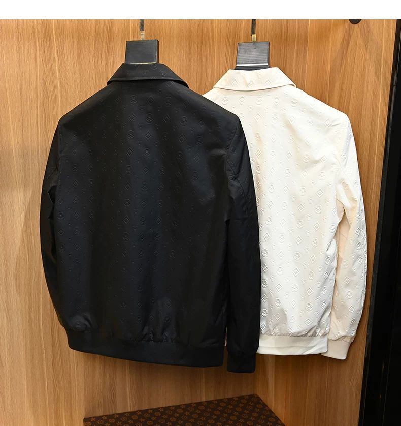 Fashion New Design Turn Down Collar Jacket Mens Slim Fit Trendy High Quality Casual Handsome Outerwear Sizes L to 5XL