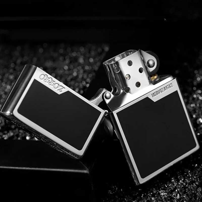 Windproof Kerosene Lighter Genuine Copper Shell Sand Wheel Kerosene Lighter Wholes Support Lettering H251206