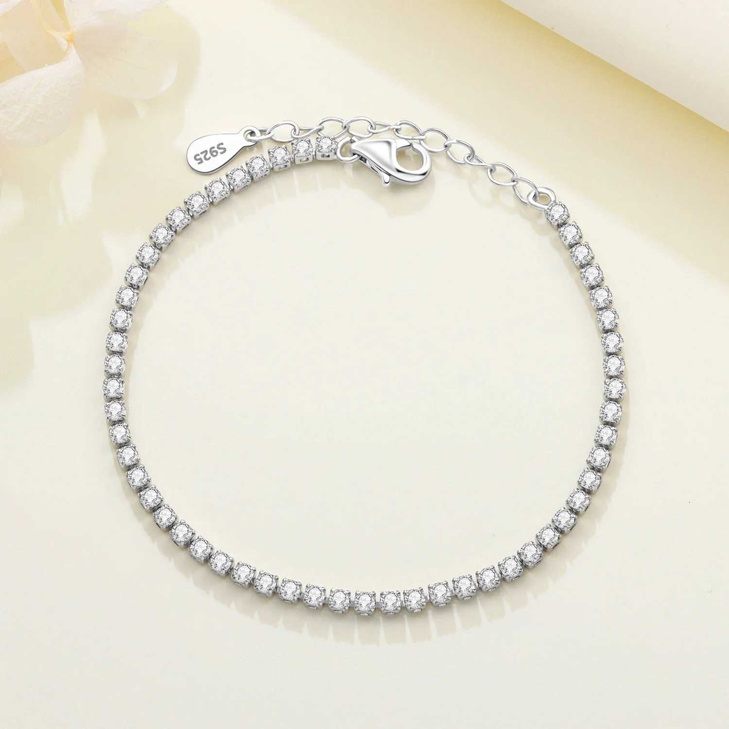 CYCUFF New 925 Sterling Silver Charms Zircon Fashion Tennis Chain Bracelet Women Trendy 2025 Jewelry Boutique Wedding Party Gift W251206