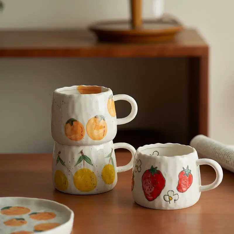 Cute Cartoon Mug Ceramic Coffee Milk Cup High Temperature Resistant Girl Breakfast Mug Delicate And Beautiful Water Cup M251206 - view 3