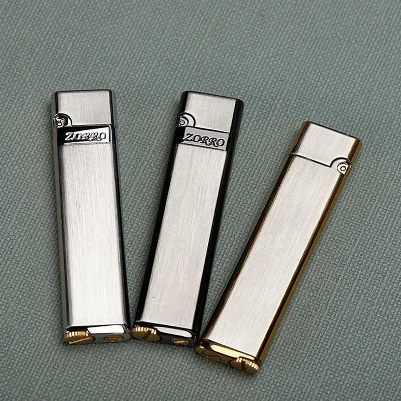 New High-grade Kerosene Lighter Mini Light Metal Cigarette Lighter Wheel Windproof Lighter Portable Grinding Mens Gift H251206