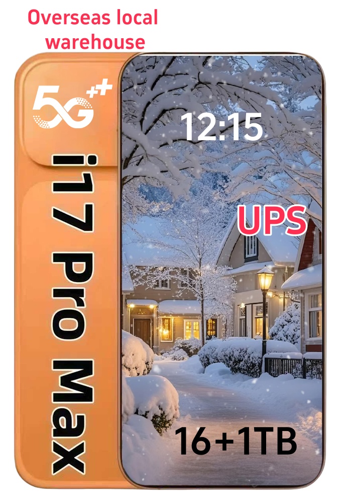 i17 pro max 2025 new cell phone 5G smartphones 16GB RAM 1TB Camera 48MP 108MP Face ID GPS Octa Core android mobile phones unlock full screen