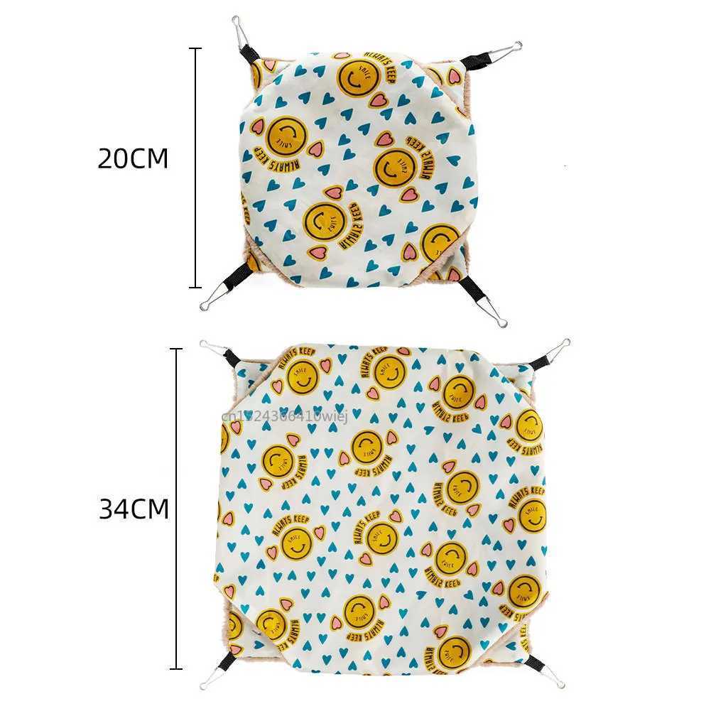 Hammock for Rats Double Thick Plush Warm Bed for Hamster House Nest Sleeping Bag Hanging Tree Beds Pet Rat Squirrel Hamster Nest M251206