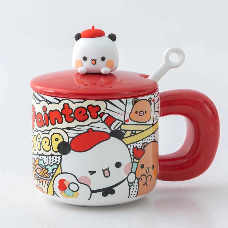 Ceramic Mug Panda Bubu And Yier Breakfast Cup Cute Bubu And Dudu Oat Cup Creative Ceramic Cup Mark Cup Coffee Cup Birthday Gift M251206 - view 7