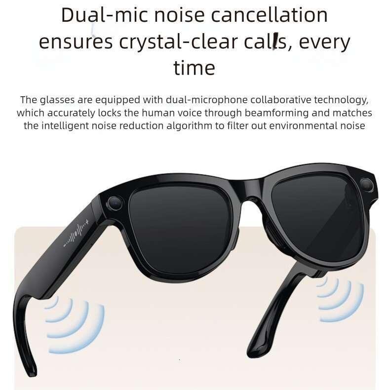 Famous Brand Famous Brand Cross Border Charging Case Black Technology AI W Pixel Photo Video Anti Shake Smart Translation Glasses