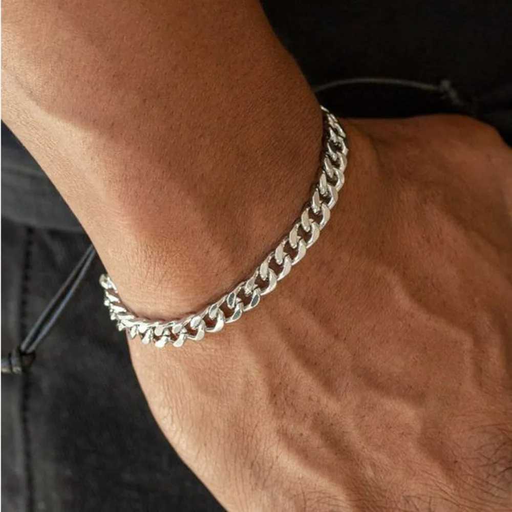 3 To 11mm Cuban Chain Bracelets for Men WomenStainless Steel Gold Silver Black Color Chain WristbandCasual Jewelry Gift W251206